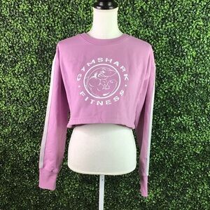 Gym shark crop sweater‎